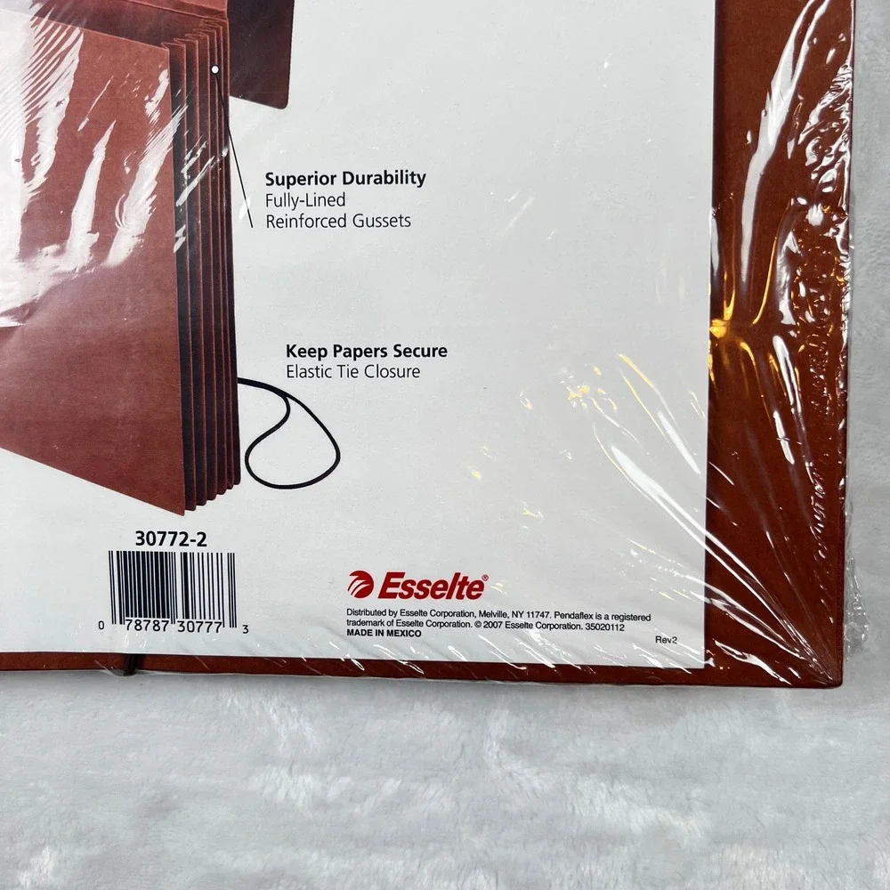 Pendaflex Legal Size Extra Wide Wallets Redrope 5.25 Expansion